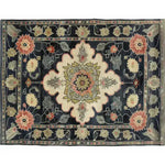Top view of the Floral Legacy Medium Hand Knotted Wool Rug, featuring an intricate Persian design with floral motifs in warm tones. Perfect as an area rug for living rooms or offices, this wool rug adds elegance and style to any space.