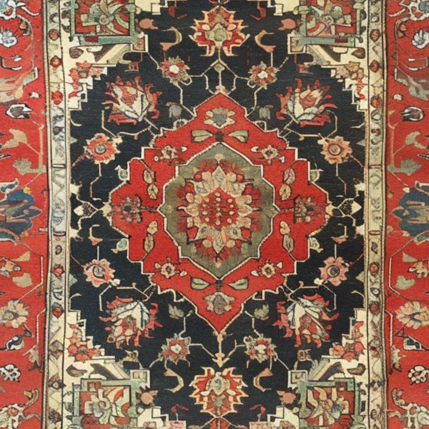 Floral Renaissance Hand Knotted Area Rug