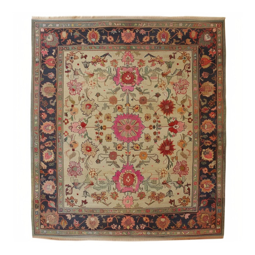 Flower Enchantment Hand Knotted Area Rug, a captivating piece that brings the beauty of nature indoors. With its intricate floral designs and rich textures, this rug transforms any space into a serene and enchanting haven.