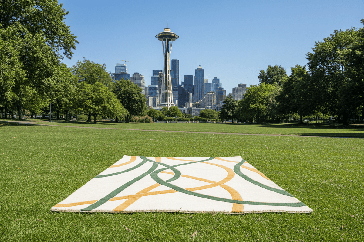 Fluid Lines Hand Tufted Rug - MAIA HOMES