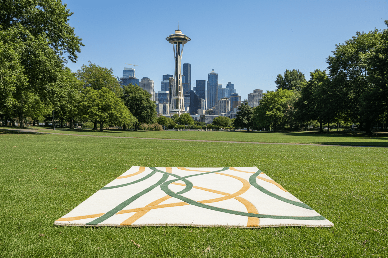 Fluid Lines Hand Tufted Rug - MAIA HOMES