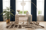 Fluid Shape Polka Sunburst Hand Tufted Rug - MAIA HOMES
