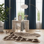 Fluid Shape Polka Sunburst Hand Tufted Rug - MAIA HOMES