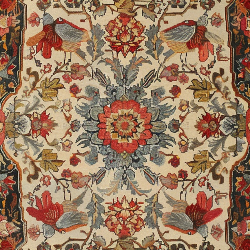 Fluttering Bloom Hand Knotted Area Rug