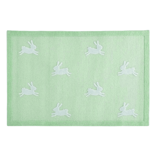 For the Love of Rabbits Hand Tufted Wool Rug - Purple For the Love of Rabbits Hand Tufted Wool Rug - Purple For the Love of Rabbits Hand Tufted Wool Rug - Green