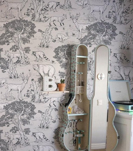 Forest Lives and Animals Inspired Woodland Nursery Wallpaper 