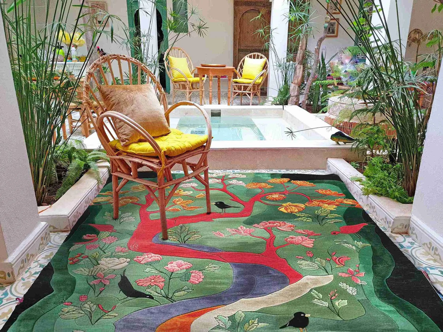 Forest Flourish Hand Tufted Rug