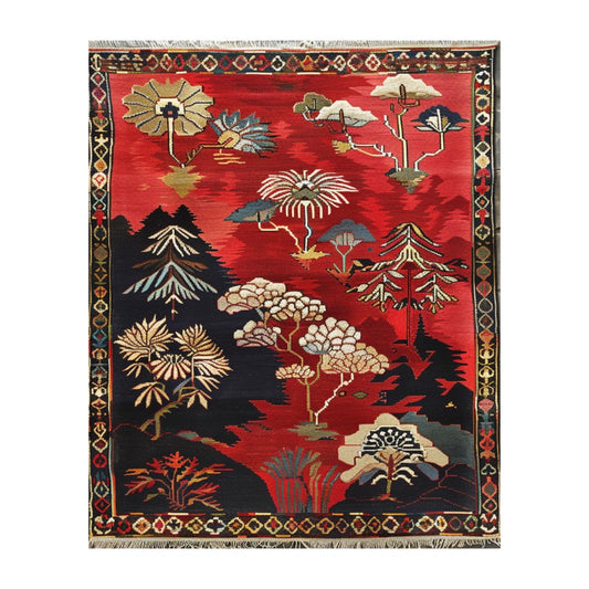 Forest Fantasy Medium Hand Knotted Wool Rug