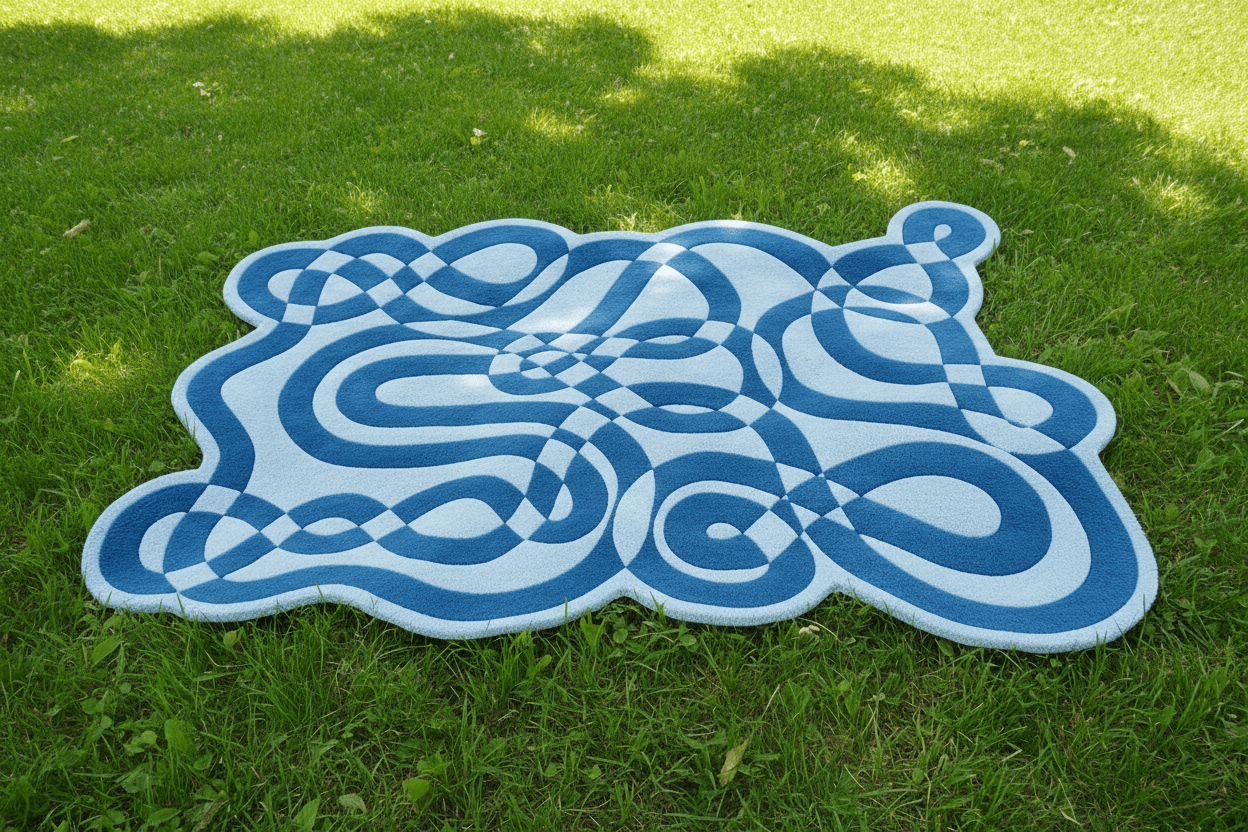 Form Meets Fluidity Hand Tufted Rug - MAIA HOMES