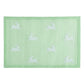 For the Love of Rabbits Hand Tufted Wool Rug - Green