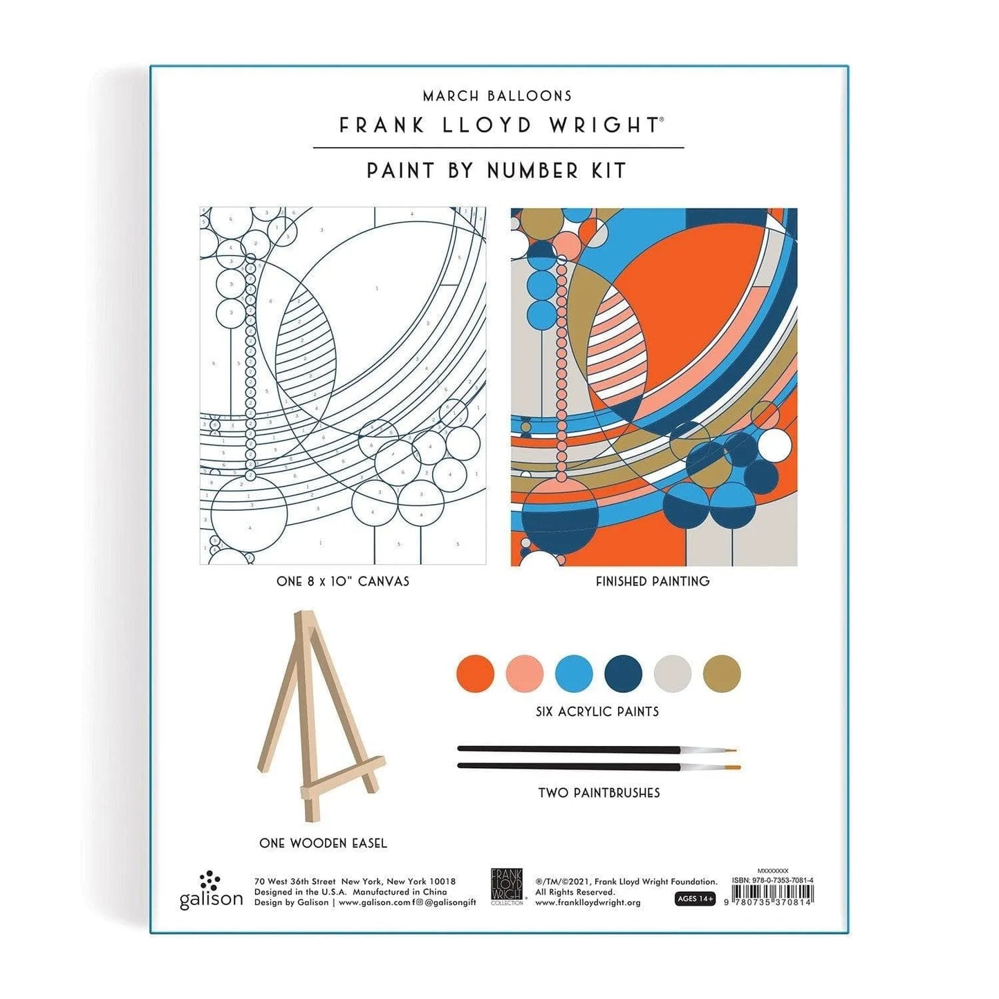 Frank Lloyd Wright March Balloons Paint By Number Kit