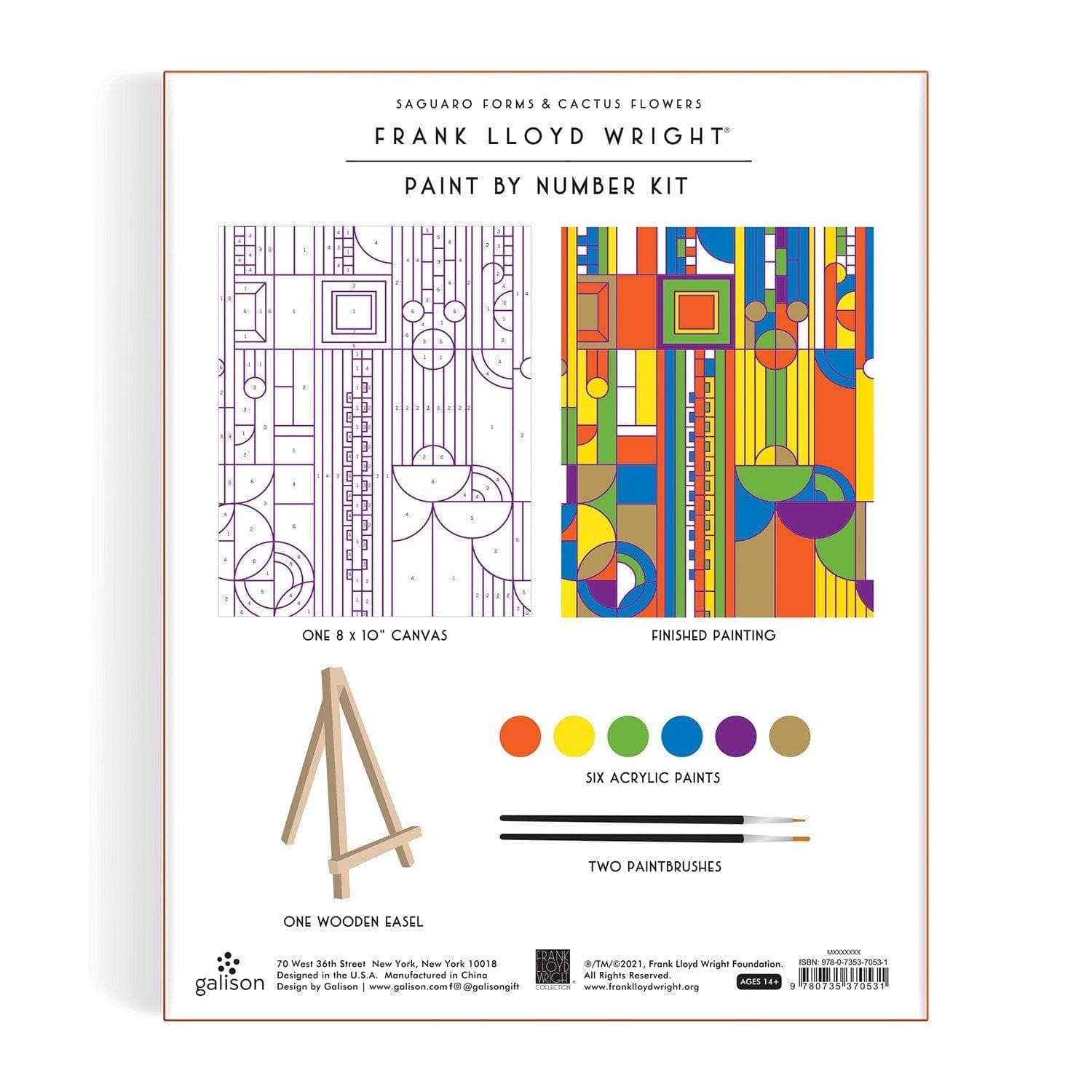 Frank Lloyd Wright Saguaro Cactus and Forms Paint By Number Kit Frank Lloyd Wright Saguaro Cactus and Forms Paint By Number Kit Frank Lloyd Wright Saguaro Cactus and Forms Paint By Number Kit 