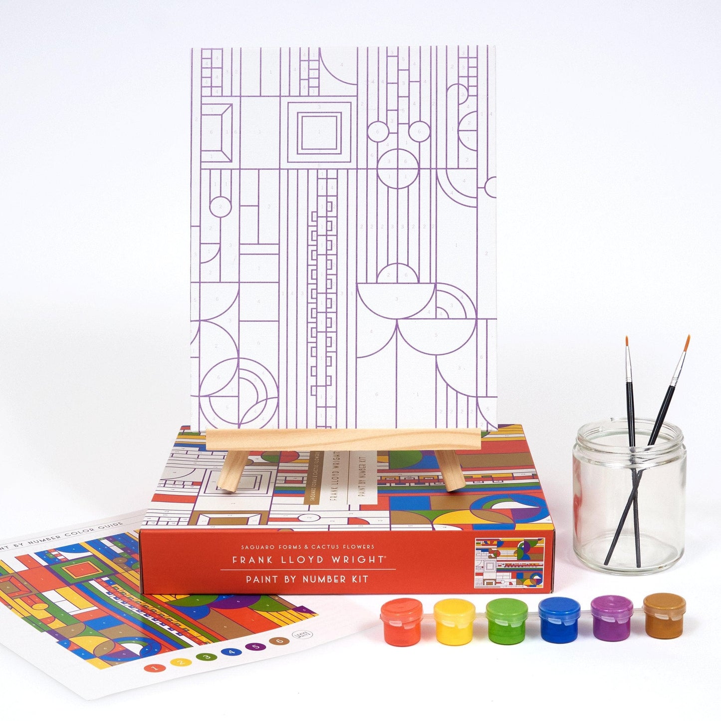 Frank Lloyd Wright Saguaro Cactus and Forms Paint By Number Kit Frank Lloyd Wright Saguaro Cactus and Forms Paint By Number Kit Frank Lloyd Wright Saguaro Cactus and Forms Paint By Number Kit 
