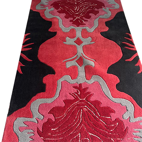 Fuchsia vase Hand Tufted Wool Rug