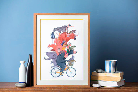 GOING HOME IN THE EVENING ALONG THE RIVERSIDE Wall Art Print GOING HOME IN THE EVENING ALONG THE RIVERSIDE Wall Art Print WHERE THE WILD THINGS GO Wall Art Print 