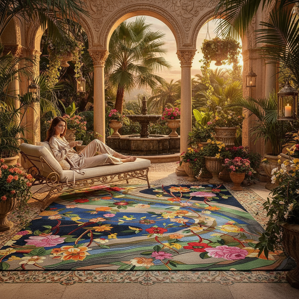 Garden Glam Hand Tufted Wool Rug