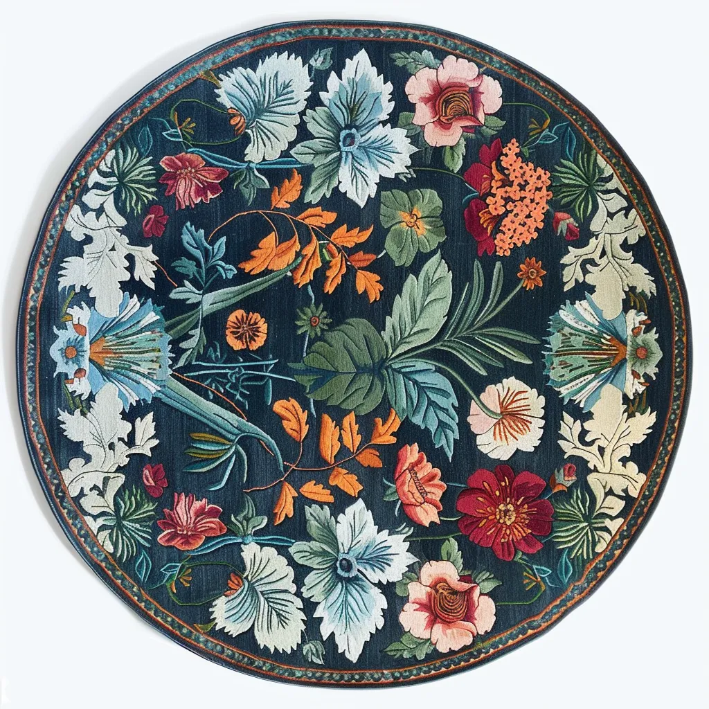 Garden Serenade Hand Tufted Round Rug