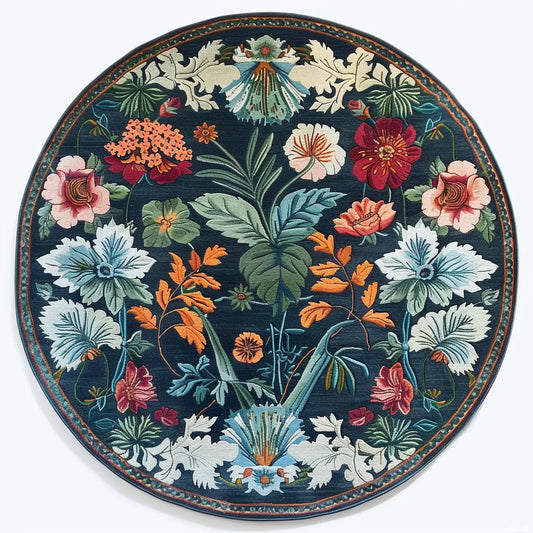 Garden Serenade Hand Tufted Round Rug