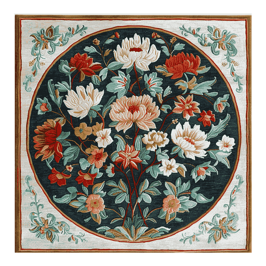 Step into a world of tranquility with Garden Whispers Hand Tufted Rug, a rug that brings the quiet beauty of nature indoors. Featuring delicate floral motifs and soft, vibrant tones, this design evokes the gentle rustling of leaves and the soft bloom of flowers at dawn. Handcrafted with intricate detailing, each element of the rug tells the story of a serene garden, where every petal and vine dances in harmony. Perfect for creating a peaceful ambiance, this rug offers a touch of nature’s elegance to any roo