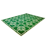 Gatsby's Garden Dhurrie Cotton Rug - Green