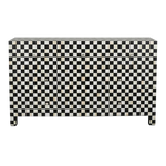 Checkerboard Bone Inlay 7-Drawer Dresser – Black