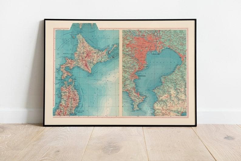 Geographical Map of Japan Northern and Tokyo Bay Geographical Map of Japan Northern and Tokyo Bay 