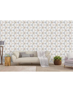 Geometric Floral Linear Petal Flowers Removable Wallpaper