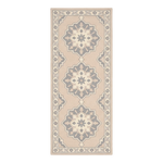 Geometric Medallion Border Hand Tufted Runner Rug 