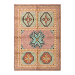 Geometric Mosaic Hand Knotted Rug