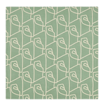 Geometric Petal Weave Square Hand Tufted Rug