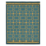 Gilded Lattice Hand Knotted Rug 