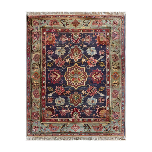 Gilded Petal Essence Hand Knotted Area Rug