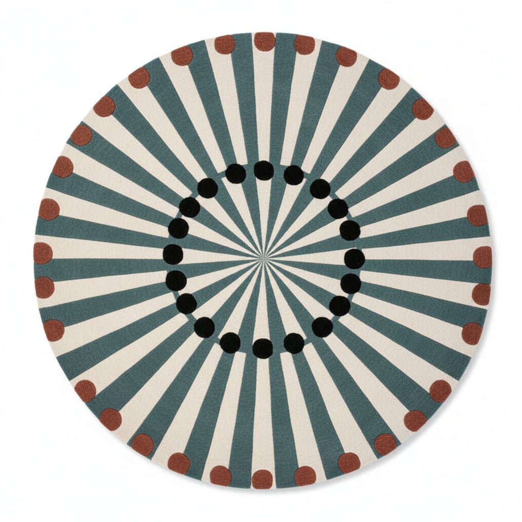 Go Go Girl Hand Tufted Round Rug - MAIA HOMES