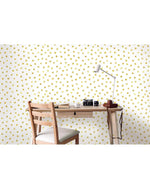 Gold Polka Dots Removable Wallpaper