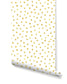 Gold Polka Dots Removable Wallpaper 