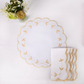 Gold-Trimmed Elegance Placemats