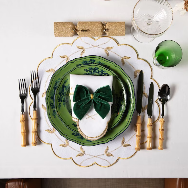 Gold-Trimmed Elegance Placemats