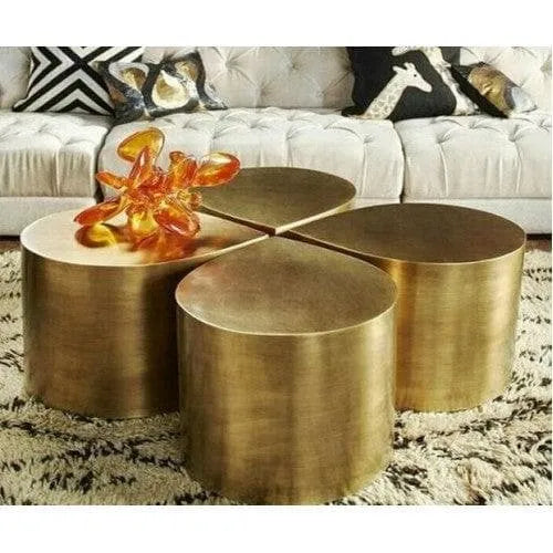 Gold Water Drop Accent Table