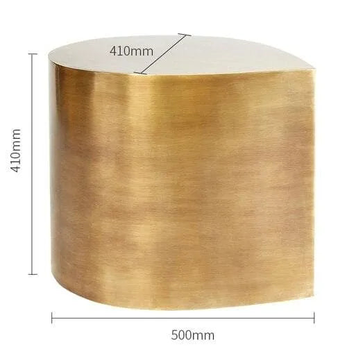 Gold Water Drop Accent Table