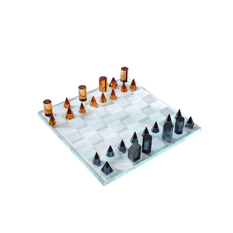 Luxurious Clear Crystal Chess Board Set