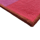 Golden Trim Minimalist Geometric Hand Tufted Rug - Pink
