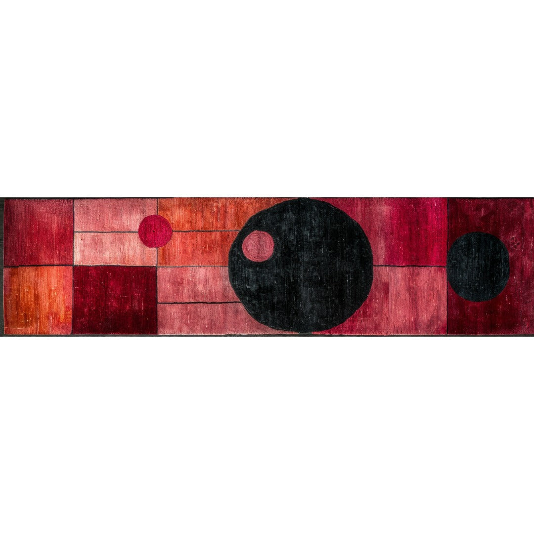 Graphic Grid Medium Hand Tufted Wool Runner Rug