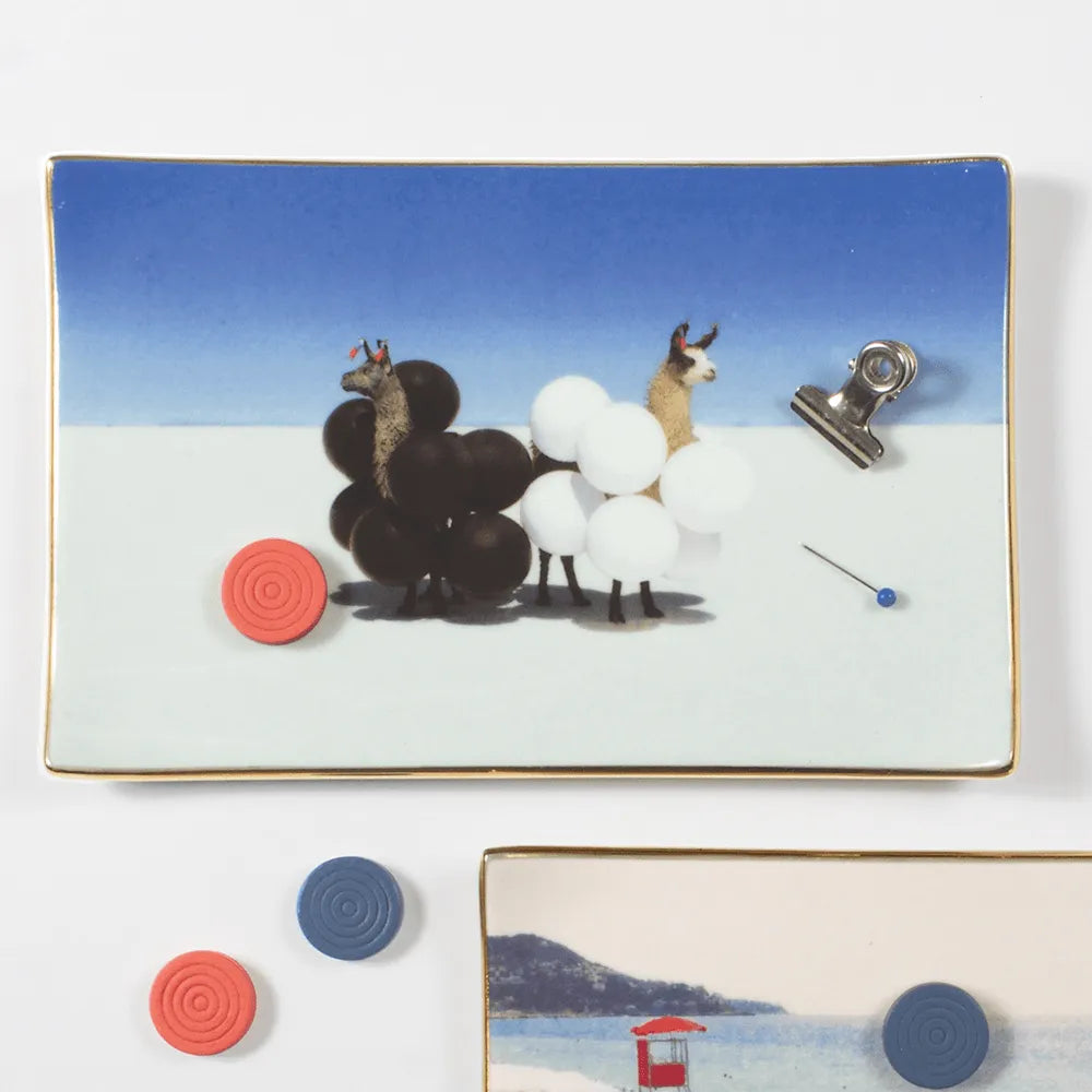 Gray Malin Llamas Porcelain Tray