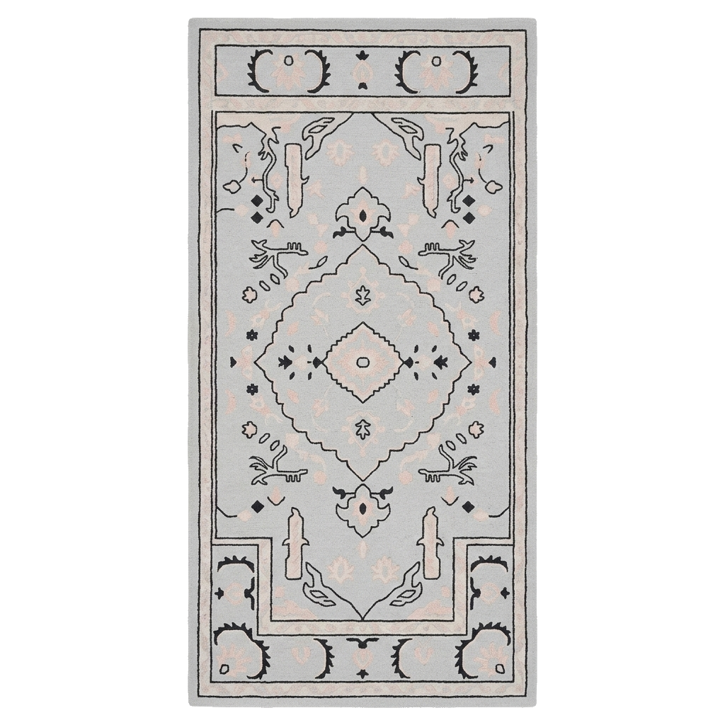 Gray Ornate Medallion