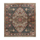 Gray Medallion Elegance Hand Knotted Area Rug