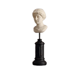 Greek Mythology Sculpture on a Black Base Athena