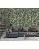 Green Tropical Leaves Removable Wallpaper