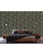 Green Tropical Leaves Removable Wallpaper