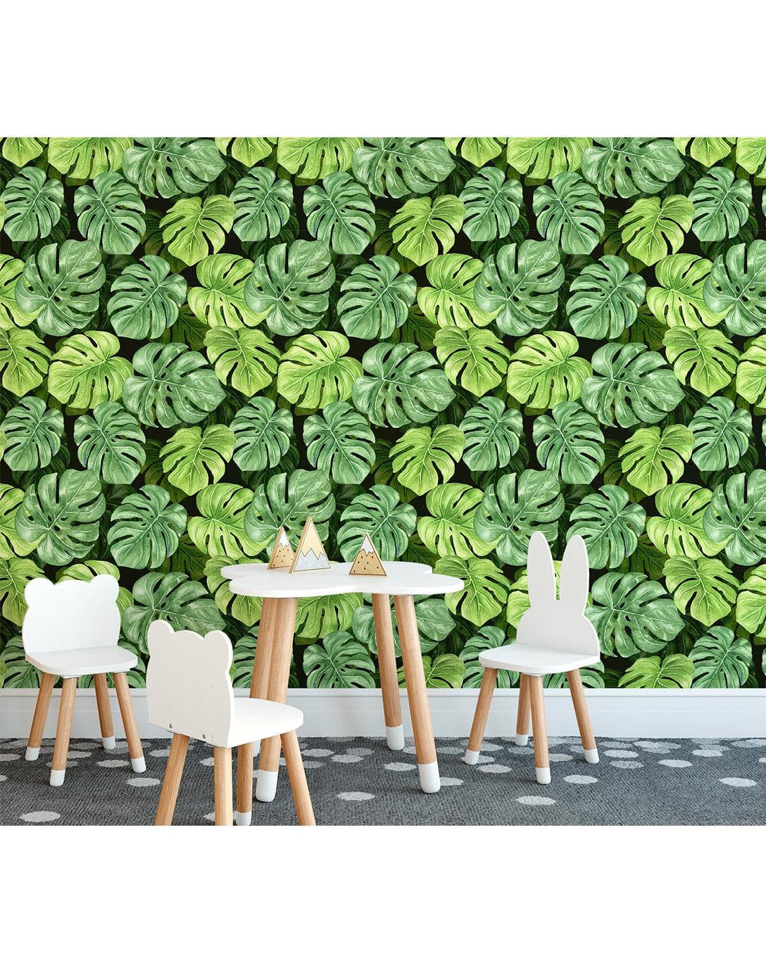 Green Tropical Monstera Leaf Wallpaper Green Tropical Monstera Leaf Wallpaper Green Tropical Monstera Leaf Wallpaper 