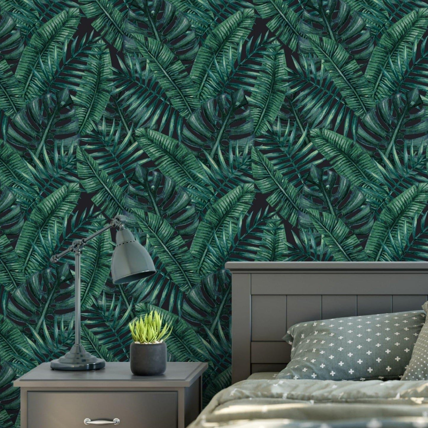 Green Tropical Monstera Leaf Wallpaper Green Tropical Monstera Leaf Wallpaper Tropical Jungle Monstera Palm Leaves Removable Wallpaper 